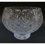 Waterford Crystal cut glass Blarney bowl,