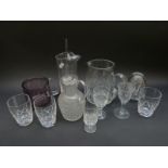 A quantity of glassware to include Dartington,