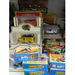 Boxed Matchbox Superfast No's 18, 34, 36, 41, new 1, 75, 20, approximately 24 boxed Lledo Days Gone,