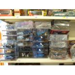 Eighty-four Eaglemoss model Batmobiles, all in original boxes with related magazines,