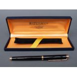 A boxed Waterman 'Ideal' fountain pen with 18k gold nib