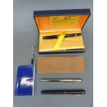 A boxed Waterman fountain pen with 18k gold nib,