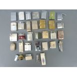 Approximately 30 lighters including Colibi,