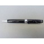 Mont Blanc ballpoint pen with marbled decoration