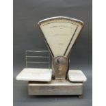 Two sets of shop type scales comprising Berkel Auto scale,