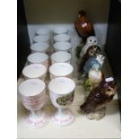 Royal Doulton full set 'The Twelve Days of Christmas' goblets together with five Royal Doulton