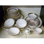 Royal Doulton Harlow pattern dinnerware etc