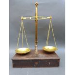 A set of Class B brass bank type scales by Avery,