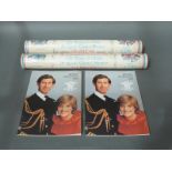 A collection of Princess Diana memorabilia including postcards, booklets, supplements,