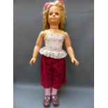 A child mannequin/doll with moving limbs and opening/closing eyes,