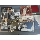 A large quantity of postcards, photographs and albums, some of theatrical interest,