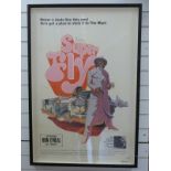 Framed film poster for "Super Fly" starring Ron O'Neal,