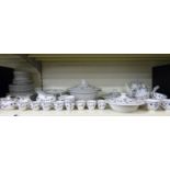 An extensive Royal Doulton 'Yorktown' dinner service, mainly twelve place setting,