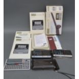 A collection of vintage calculators including Casio FX-730P,