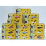 Fourteen Vanguards 1:43 scale diecast model cars,