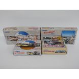 Four Corgi diecast model bus sets Blackpool 97064, Stagecoach 97065,