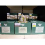 Twenty green boxed Lilliput Lane cottages to include Silent Night,