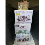 Sixteen white boxed Lilliput Lane cottages to include Gateway to Christmas,