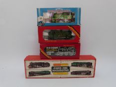 Four Hornby 00 gauge locomotives BR 4-6-0 Black Five R859, LNER J83 Class Pannier tank R252,