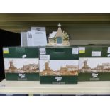 Ten dark green boxed 'larger' Lilliput Lane cottages to include Victorian Romance,