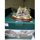Limited edition boxed large Lilliput Lane 'We Plough the Fields and Scatter' no.