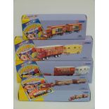 Four Corgi Classics Chipperfield's Circus diecast model sets Scammell Highwayman Trailer and