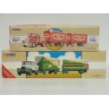 Two Corgi Road Transport diecast model showman's sets Billy Smart's Circus Scammell Highwayman and