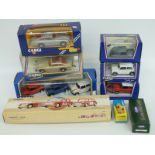 Nine Corgi and Corgi Classics diecast model cars and car sets including The Italian Job 94171,