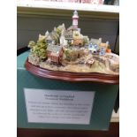 Limited edition boxed extra large Lilliput Lane 'Out of the Storm' cert no.