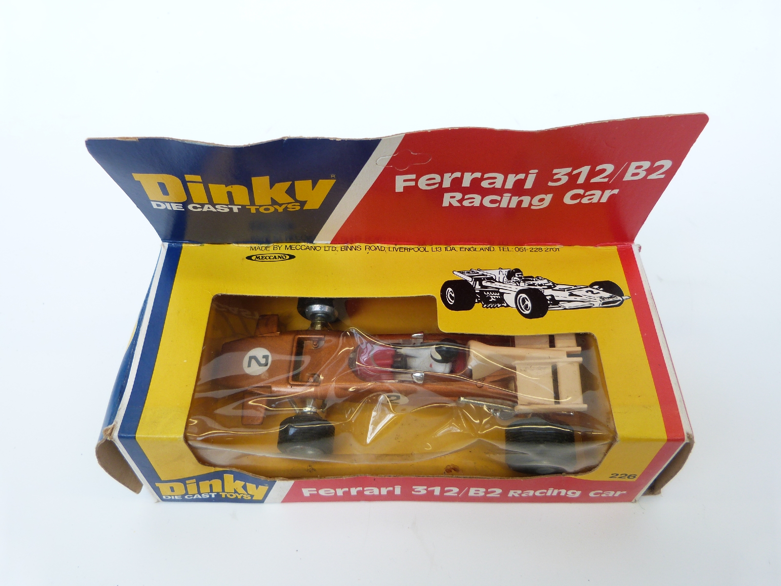 Three Dinky Toys diecast model vehicles comprising Ferrari 312/B2 Racing Car 226, - Image 17 of 17