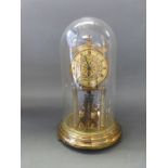 Kundo, German Anniversary clock with key wind movement,