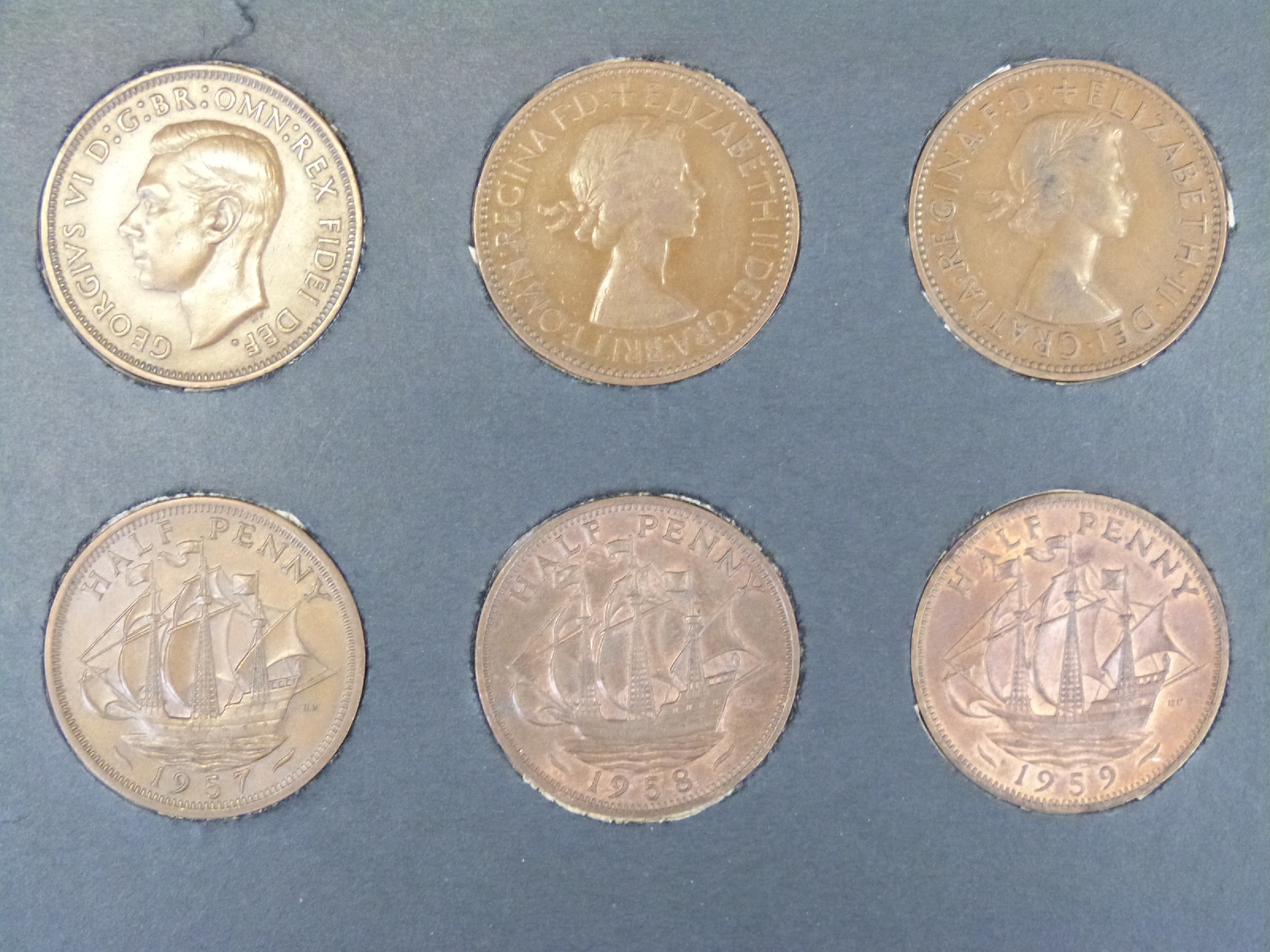 An amateur collection of farthings to include George III Hibernia VF, larger Victorian examples, - Image 5 of 8