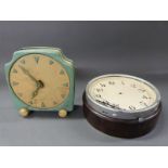 A mid 20th century electric clock by Aircraft Patent Ltd, the painted dial with triangular numerals,