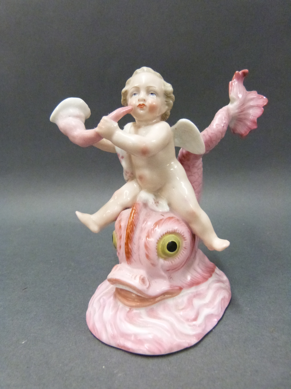 Royal Doulton figurine Amy, signed by the artist, signed Continental majolica, - Image 5 of 5