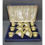 Aynsley cased six-place setting tea set