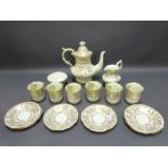 Hammersley tea set with gilt decoration