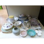 A collection of ceramics including Royal Worcester 'Evesham', Minton Haddon Hall, Portmeirion,