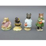 Four Beswick and Royal Albert Beatrix Potter figures comprising Beswick Simpkin,