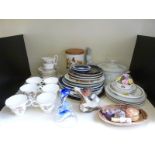 A large collection of ceramics including Royal Albert tea ware, Portmeirion,