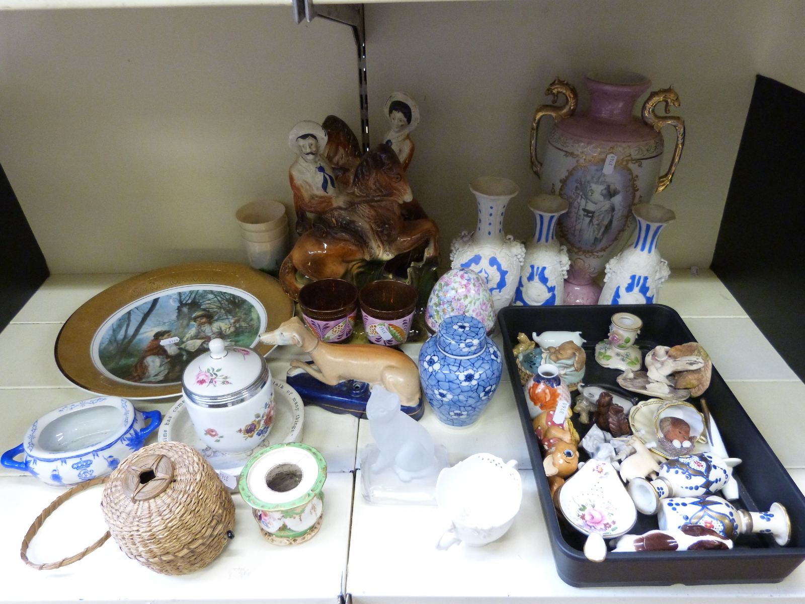 A collection of ceramics including Beswick, Pendelfin, Wade, Worcester, Staffordshire figures, - Image 2 of 2