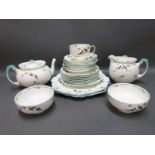 Paragon 'Two for Joy' part tea set decorated with magpies