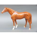 Beswick large chestnut racehorse