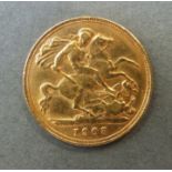 Edward VII 1903 gold full sovereign