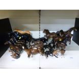 Approximately 23 Beswick horses and foals