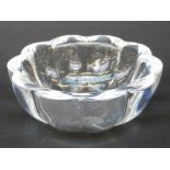 Orrefors glass bowl signed and numbered to base,