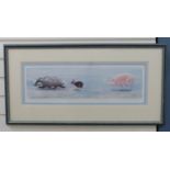Two William Geldart signed limited edition prints (593/850) The Chase II 19 x 61cm and (147/850)