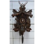 An early to mid 20thC Black Forest cuckoo clock,