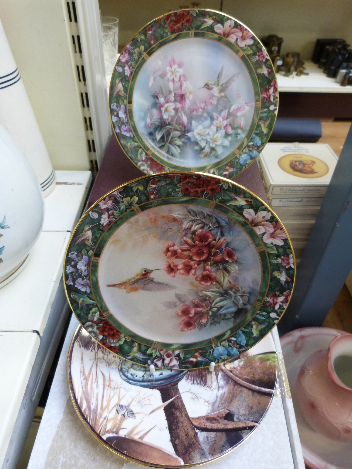 Approximately thirty five Royal Doulton, Wedgwood, Coalport and other collectors' plates, - Image 2 of 2