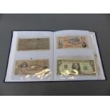 Approximately 100 UK and overseas bank notes, sample notes etc includes Ireland, Scotland, Guernsey,