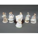 Six Coalport child figures Best Friends, The Boy, Summer Daydreams, Present for Grandma,